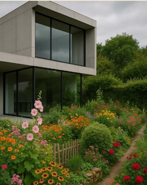 Визуальный диссонанс между домом и садом